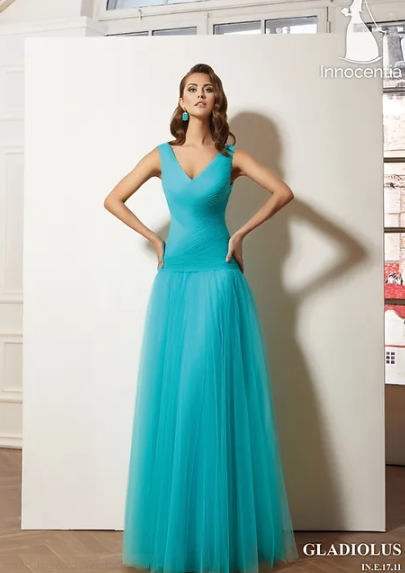 Gladiolus maxi net dress