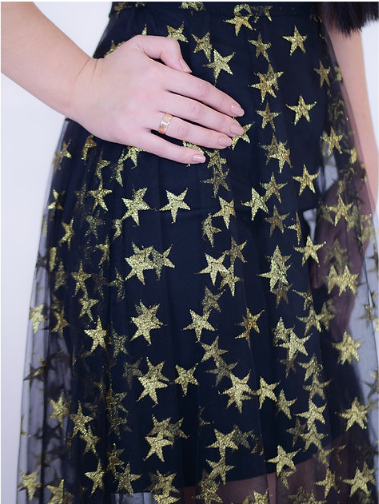 Sky full of stars tulle maxi dress