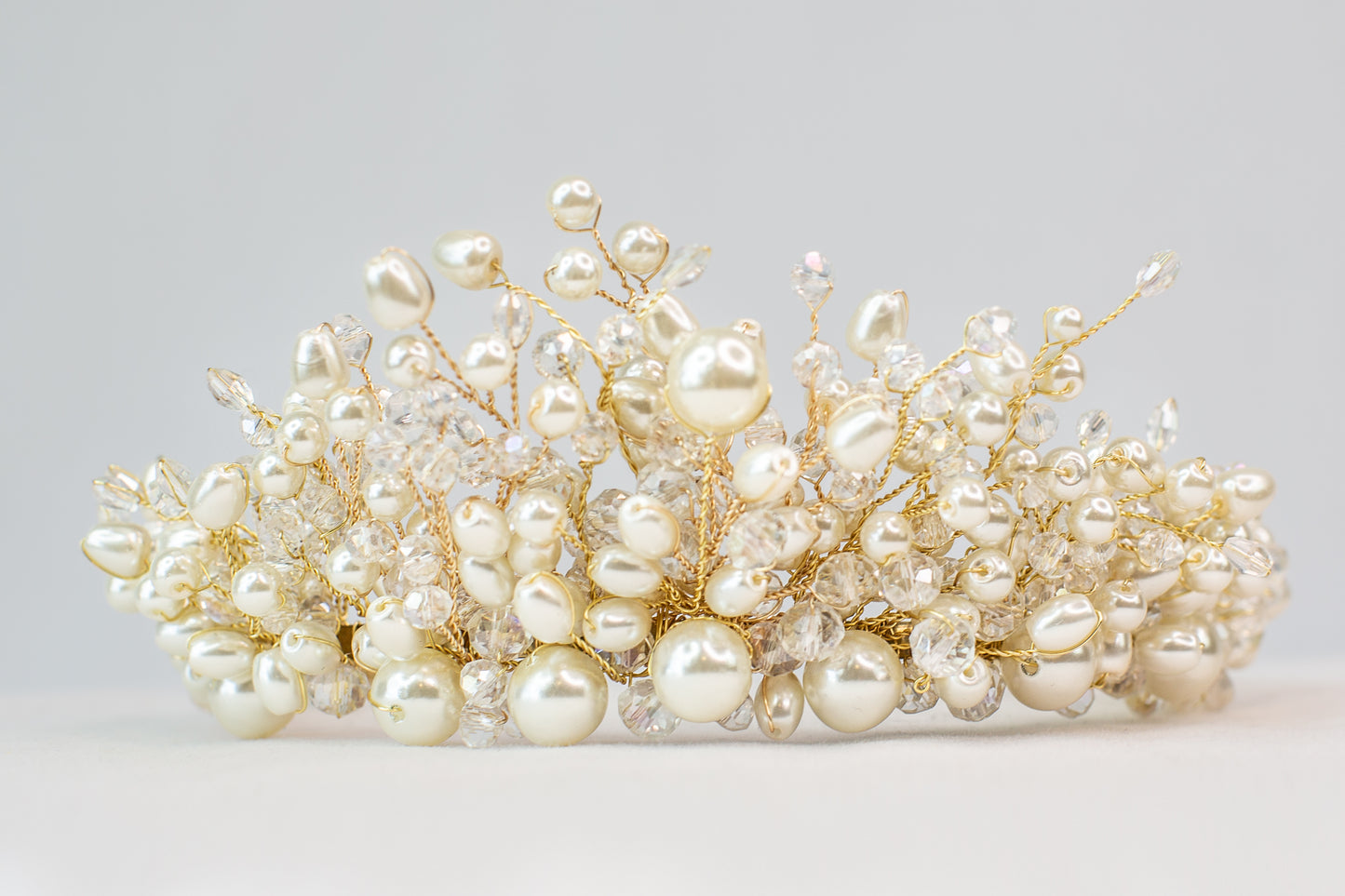 Golden pearl Princess tiara