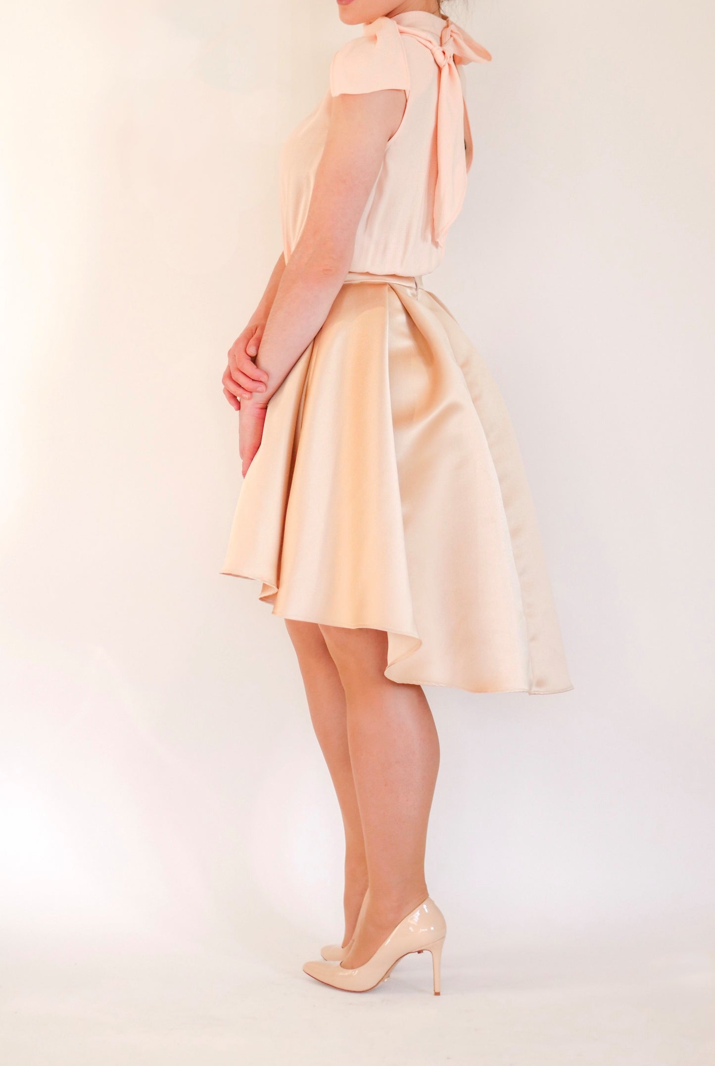 Thumbelina peach dress by Elizabetta Franchi